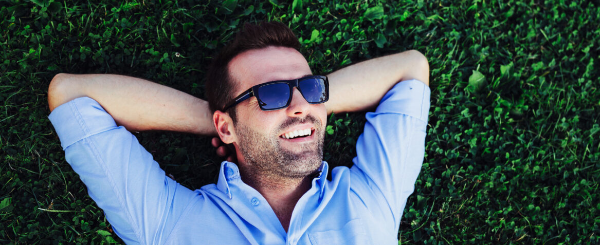 image of stress free man